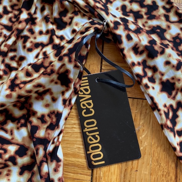 Roberto Cavalli Digital Print Ombre Sheath Dress Size Medium EUC - Picture 14 of 16